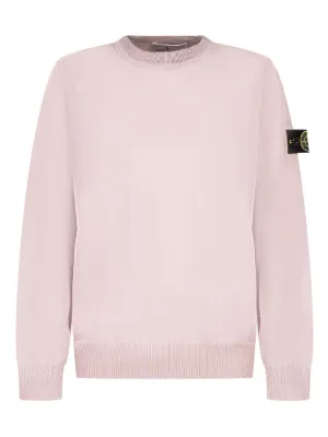 Stone Island Junior ロゴ スウェットシャツ | ピンク | FARFETCH JP