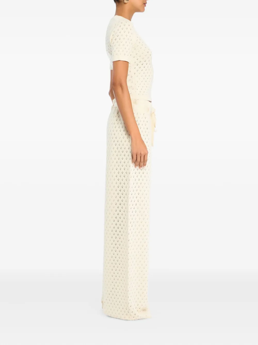 SER.O.YA Mali gebreide broek - Geel