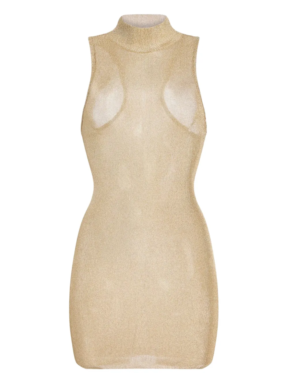 SER.O.YA Gio metallic mini dress | Yellow | Image 1