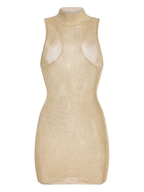 SEROYA Gio metallic mini dress