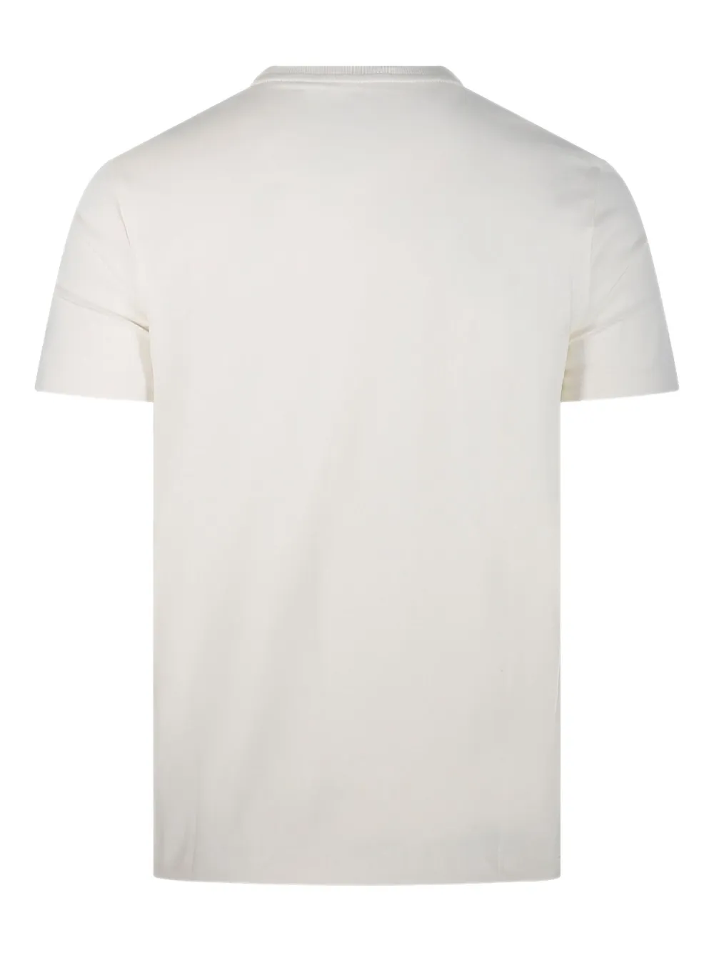Ralph Lauren Collection Katoenen T-shirt met geborduurd logo Wit