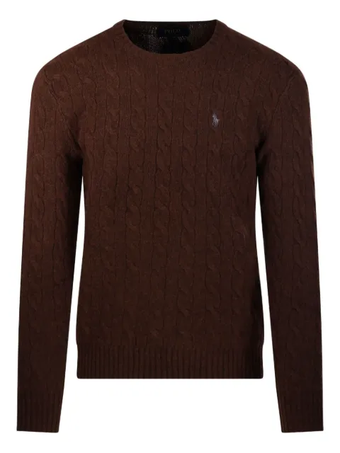 Ralph Lauren Collection cable-knit crew-neck sweater