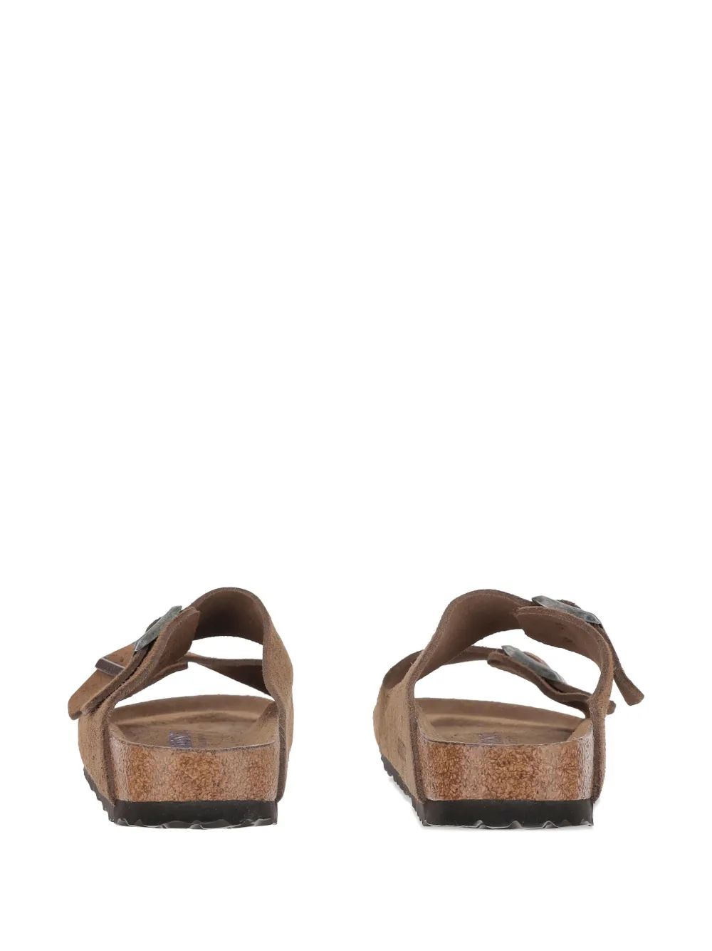 Birkenstock Arizona double-buckle suede sandals Brown