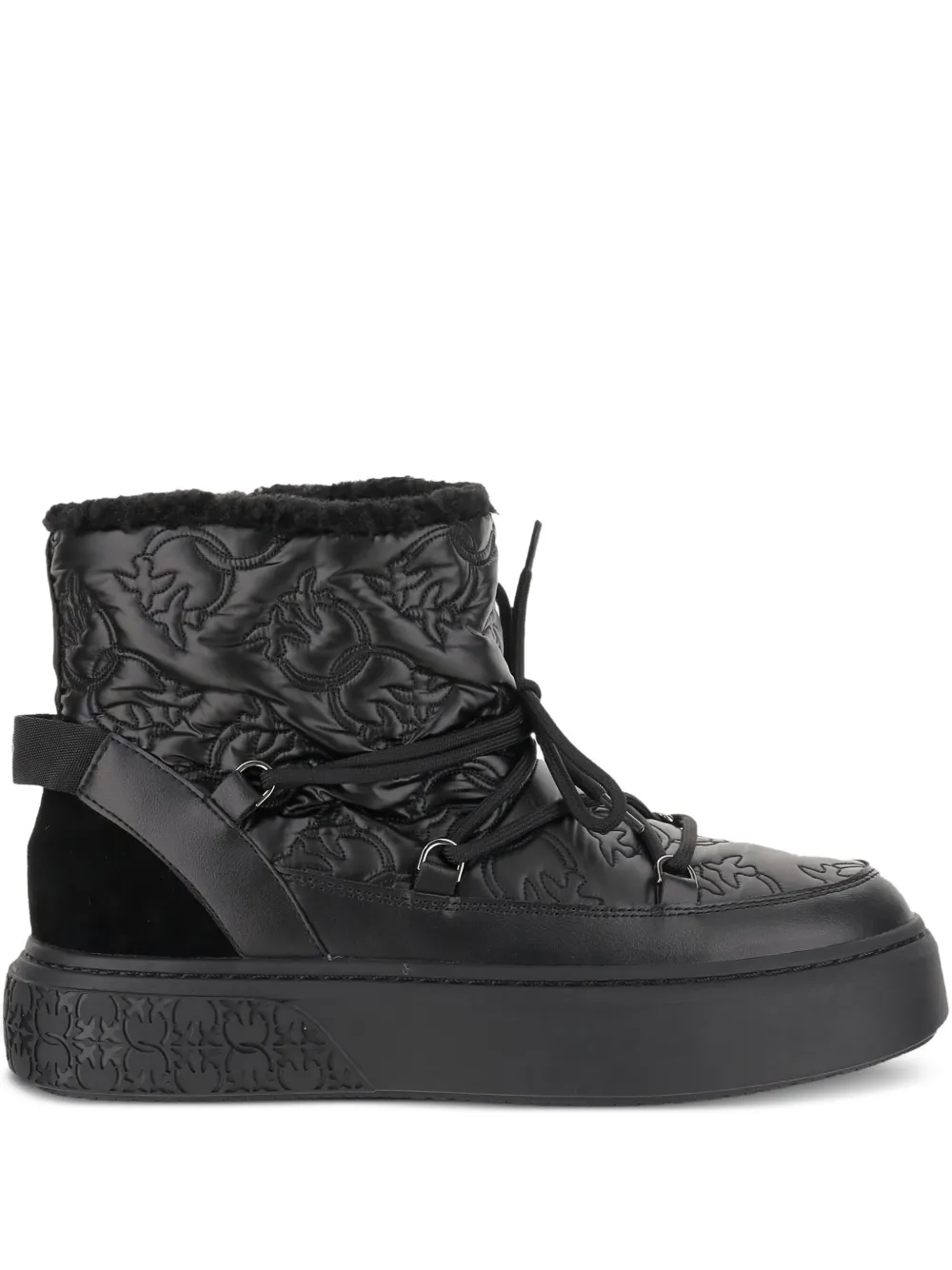 PINKO quilted platform boots | Black | Image 1