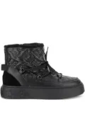 PINKO quilted platform boots - Black