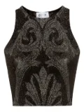 Wolford metallic-jacquard top - Black