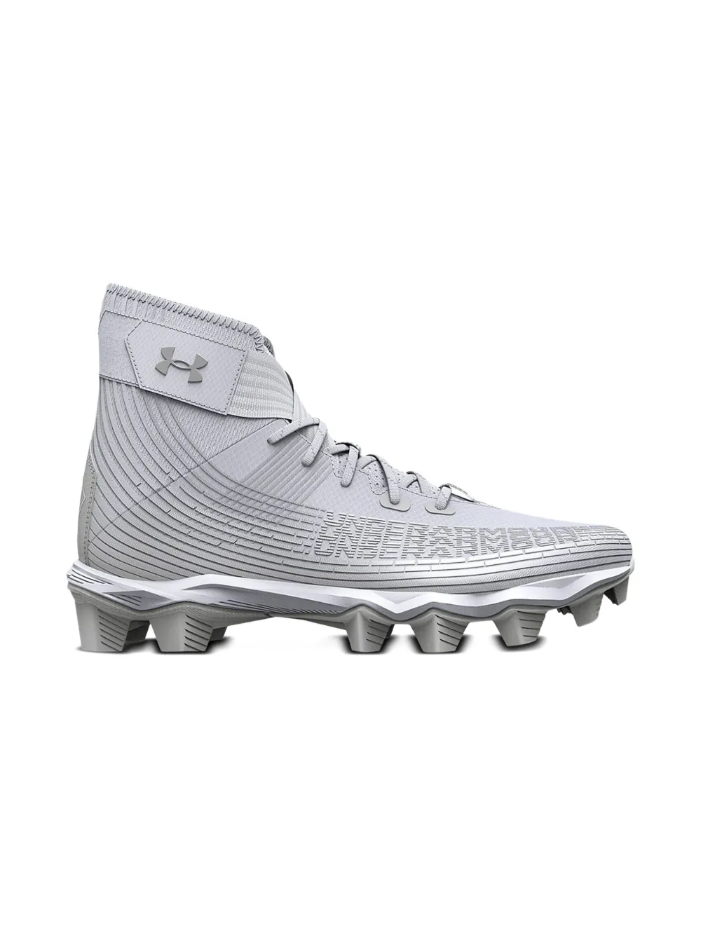 Under Armour Kids Highlight Franchise "White/Metallic Silver" cleats - Under Armour Kids Highlight Franchise "White/Metallic Silver" cleats -