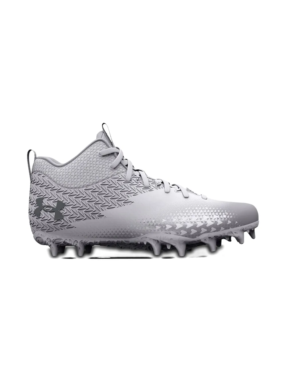 Under Armour Kids Spotlight Select 3 Mc "White/Metallic Silver" cleats Under Armour Kids Spotlight Select 3 Mc "White/Metallic Silver" cleats