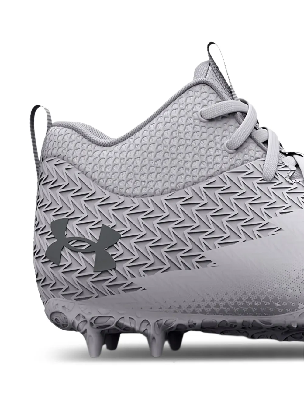 Under Armour Kids Spotlight Select 3 Mc "White Metallic Silver" sneakers Grijs