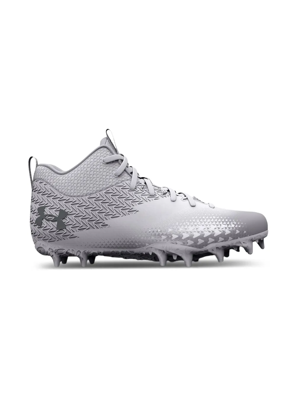 Under Armour Kids Spotlight Select 3 Mc "White Metallic Silver" sneakers Grijs