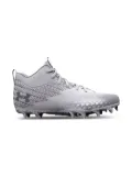 Under Armour Kids Spotlight Select 3 Mc ""White/Metallic Silver"" cleats - Grey