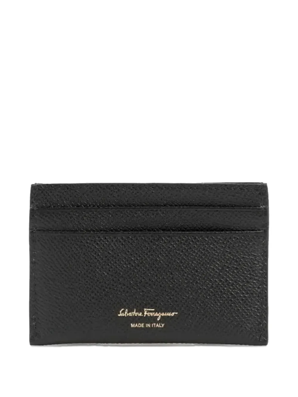 Ferragamo Leren pasjeshouder Zwart