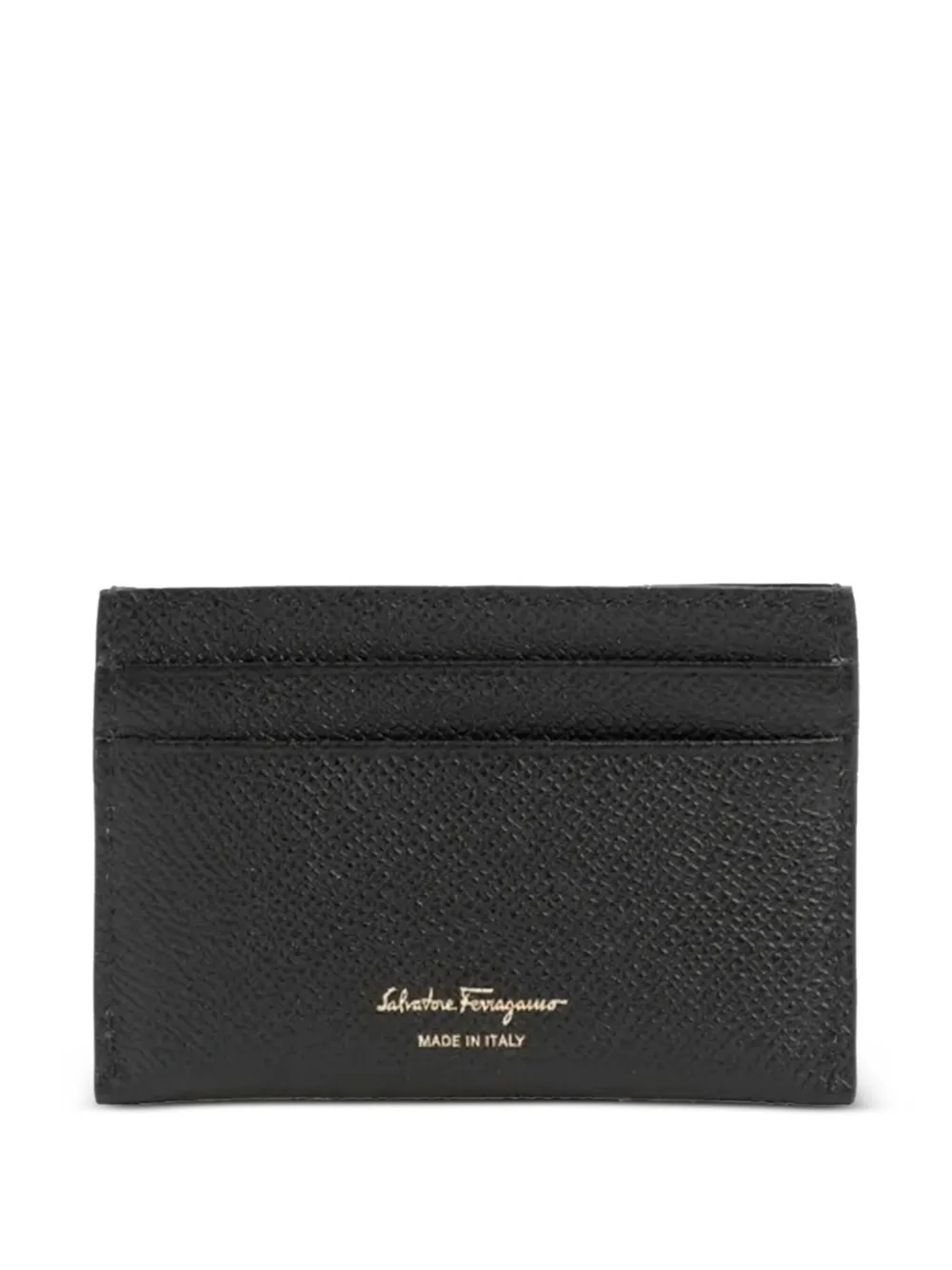 Ferragamo leather card holder - Zwart