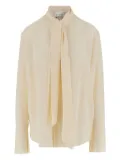 SA SU PHI bow-detailed silk blouse - Yellow
