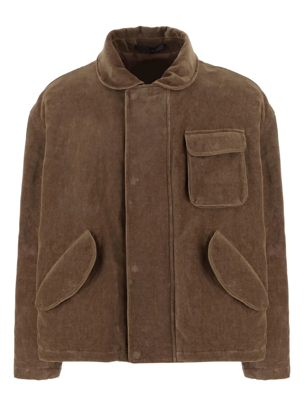 Giorgio Armani patch-pocket jacket Bruin