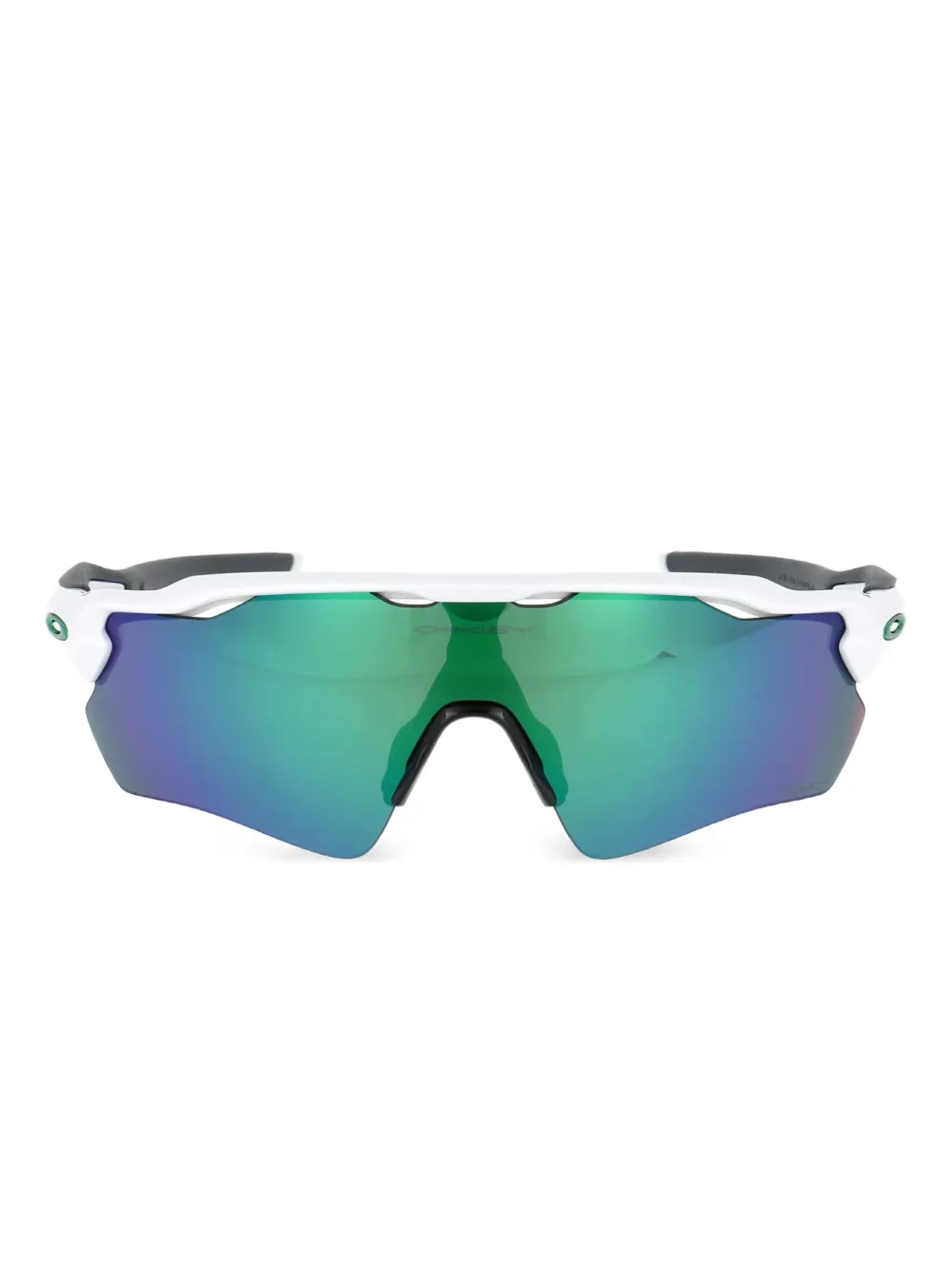 Oakley Polished White Acetate Sunglasses In Green