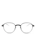 Mykita Mel oval-frame steel glasses - Black