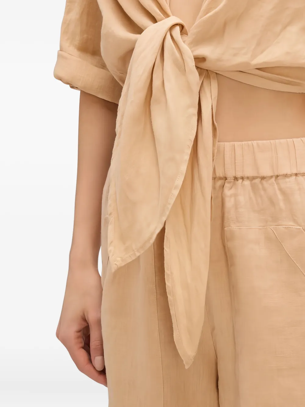 Sundek Tie-front Top In Neutral