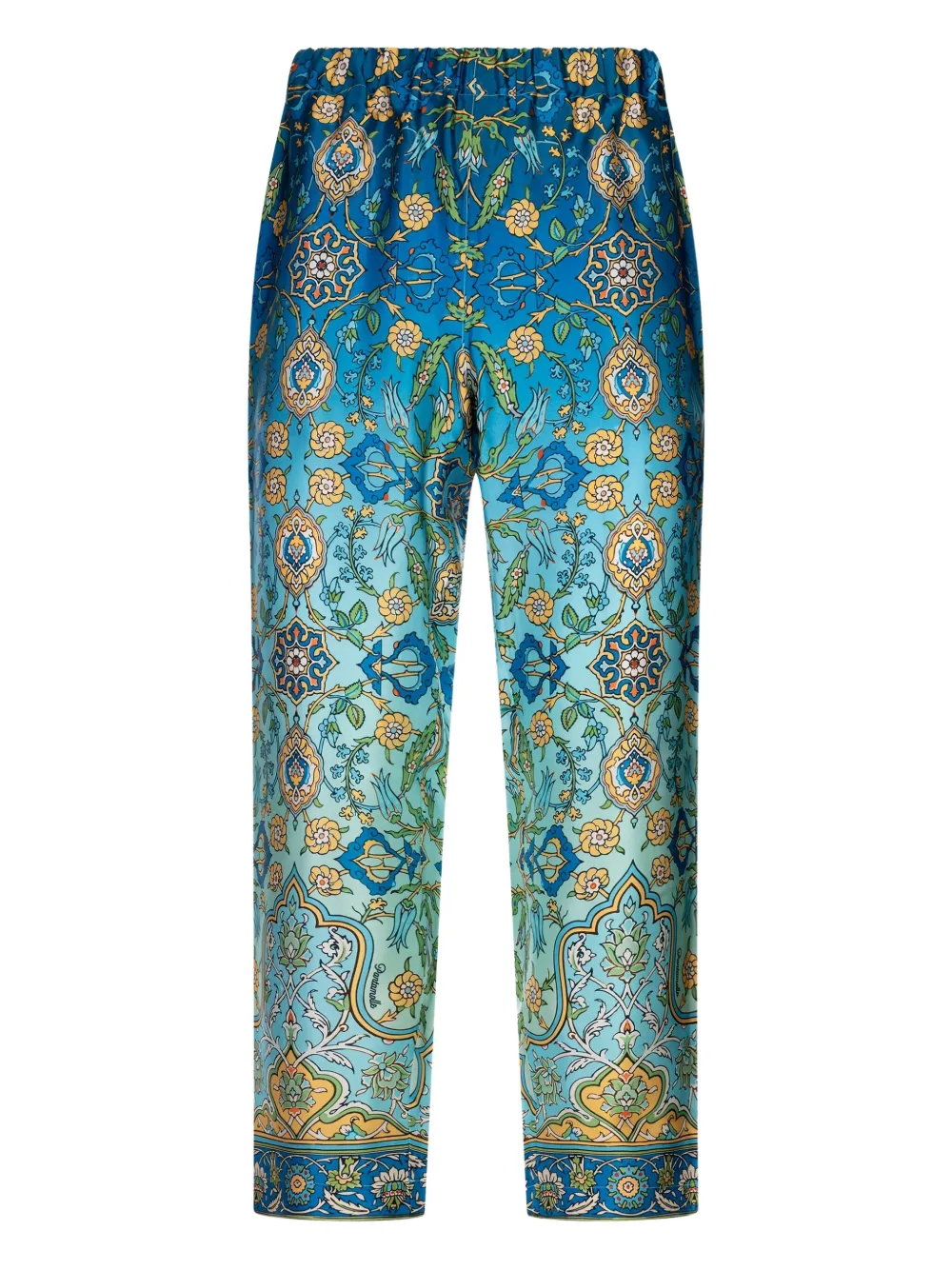 PANTAMOLLE paisley-print drawstring trousers | Blue | Image 1