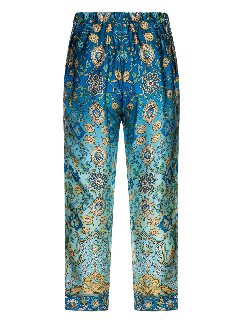 PANTAMOLLE paisley-print drawstring trousers - Blauw