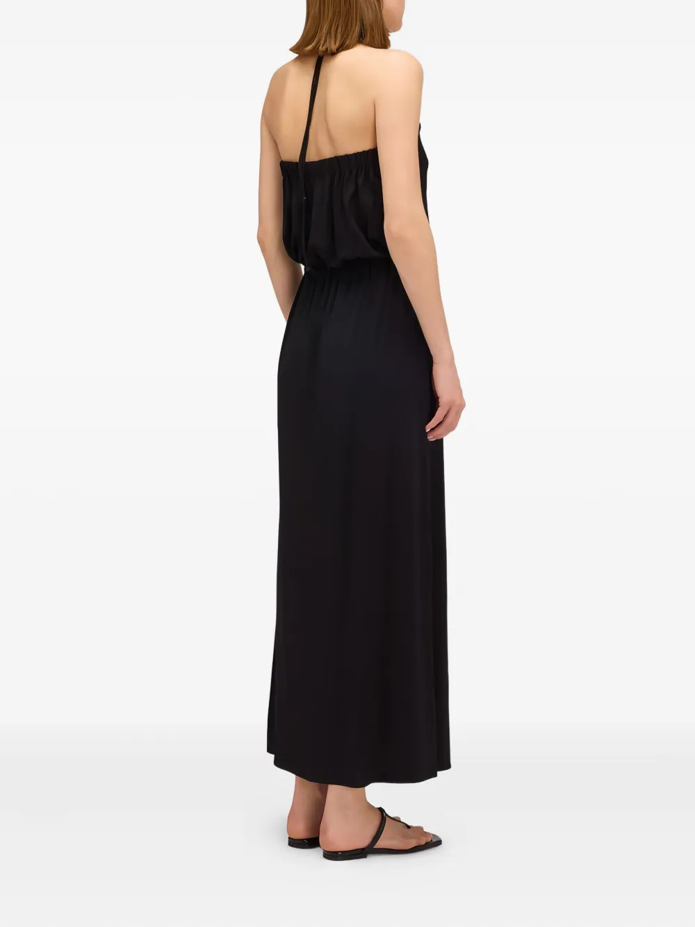 Sundek halter-neck midi dress - Zwart