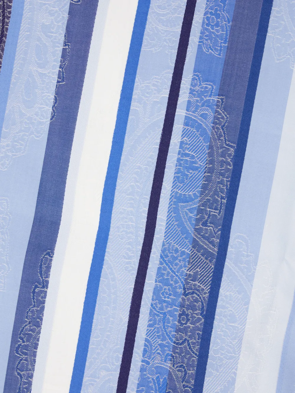 Etro Paisley-motif Striped-pattern Shirt In Blue