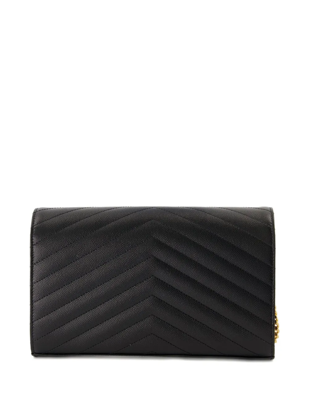 Saint Laurent Cassandre gevoerde schoudertas - Zwart