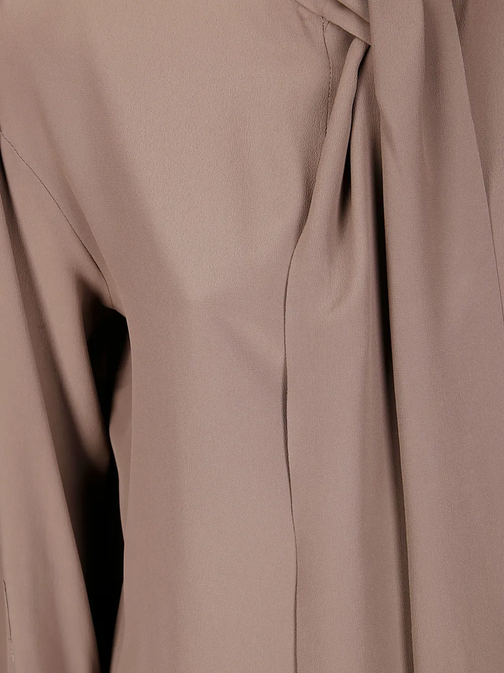 Alberto Biani tie-neck shirt Beige
