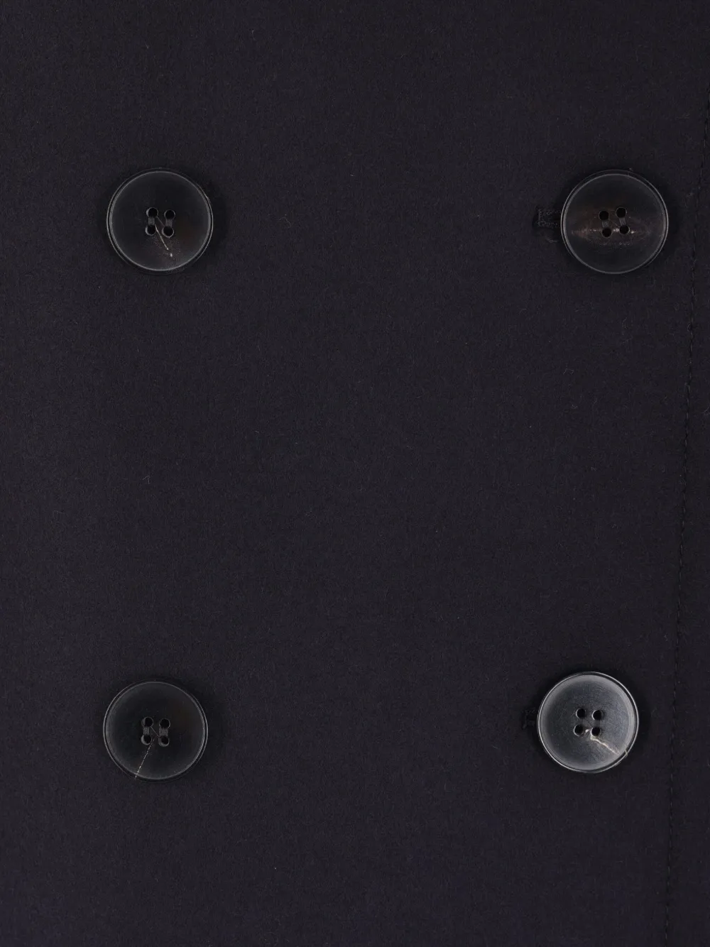 Alberto Biani double-breasted coat Zwart