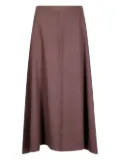 HIRA A-line midi skirt - Brown