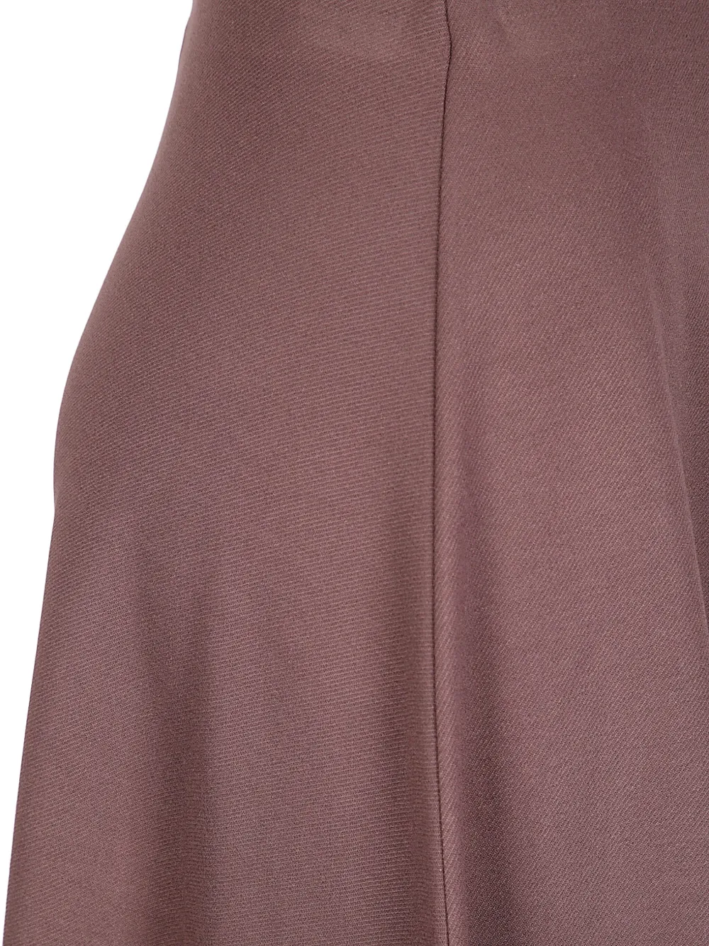 Hira Brown Flared Skirt In Heavy Fabric In Brown