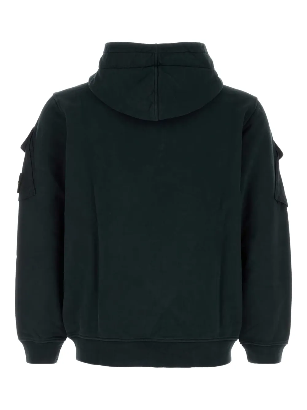 Stone Island zip-up cotton hoddie Zwart