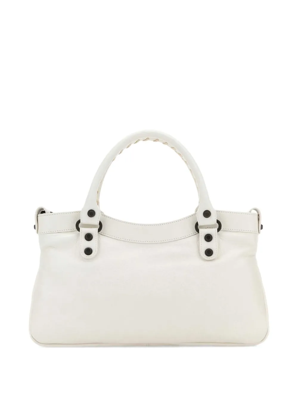 Balenciaga Le City First shopper met gevlochten handgreep - Wit