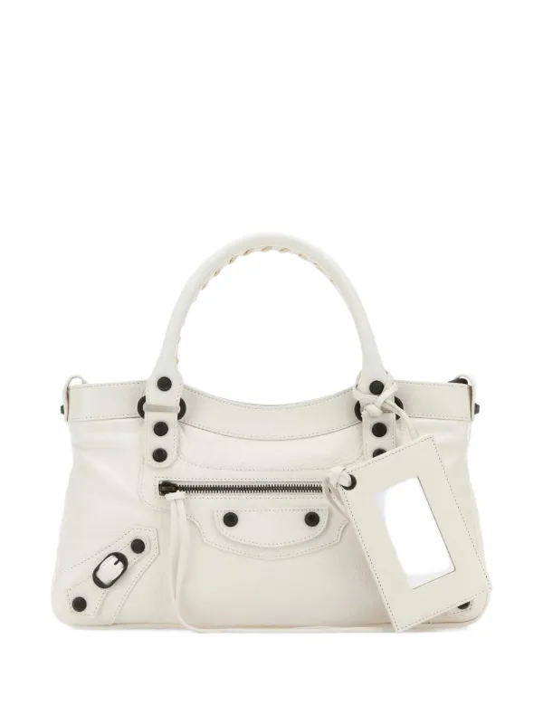 BALENCIAGA ハンドバッグ ホワイト/ブラック 楽天市場】BALENCIAGA バレンシアガ 466541 キルティング