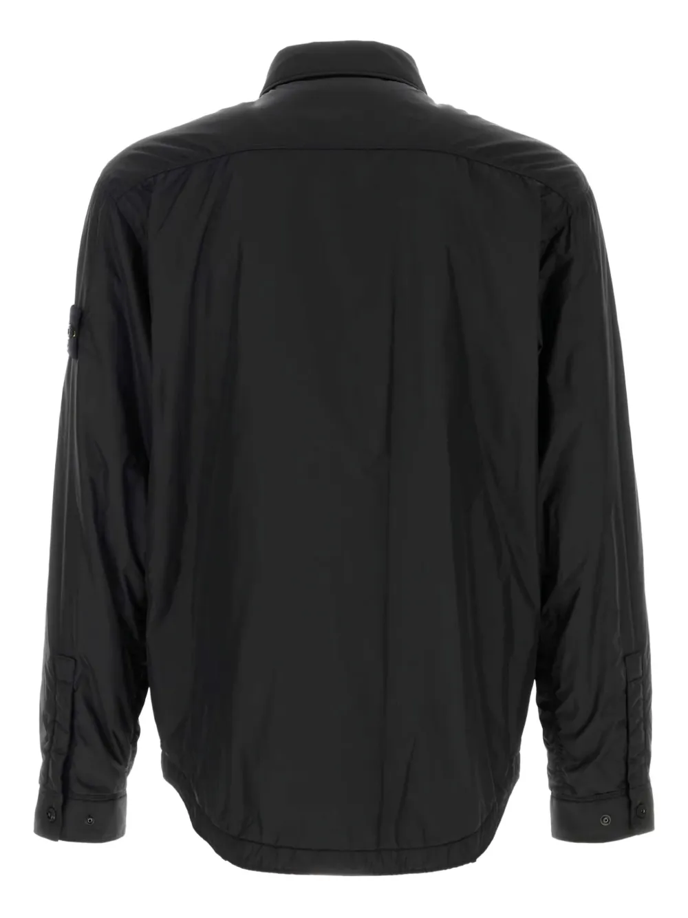 Stone Island padded shirt jacket Zwart