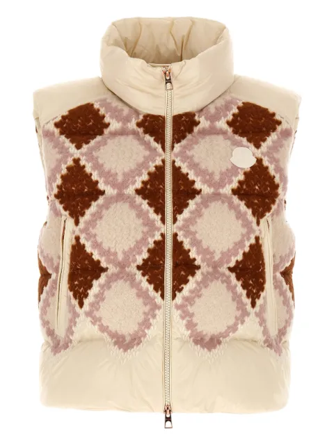 Moncler Armathia quilted diamond-pattern vest