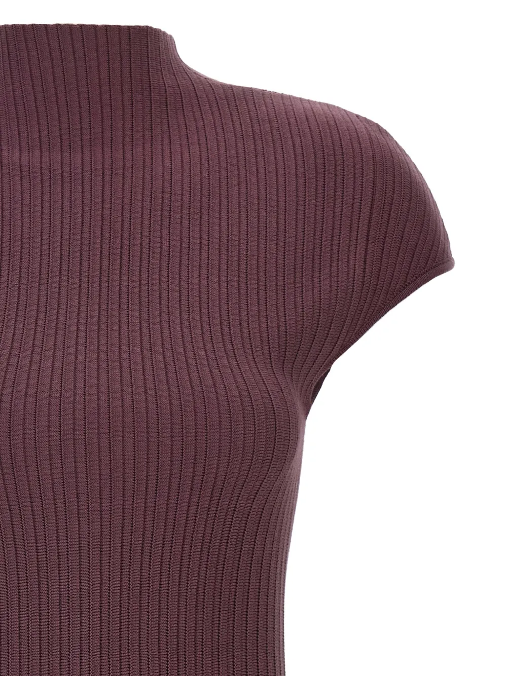 Magda Butrym ribbed pleated mini dress Rood