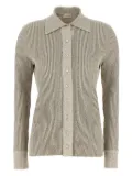 Magda Butrym Marled ribbed-knit cardigan - Grey