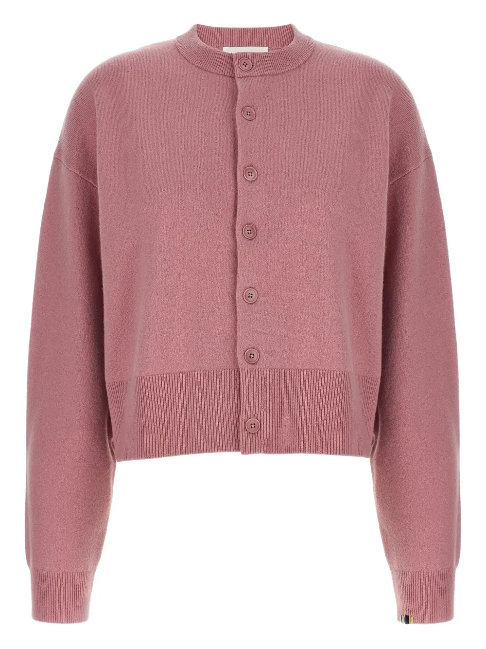 Extreme cashmere Vest met ronde hals en manchetten Roze
