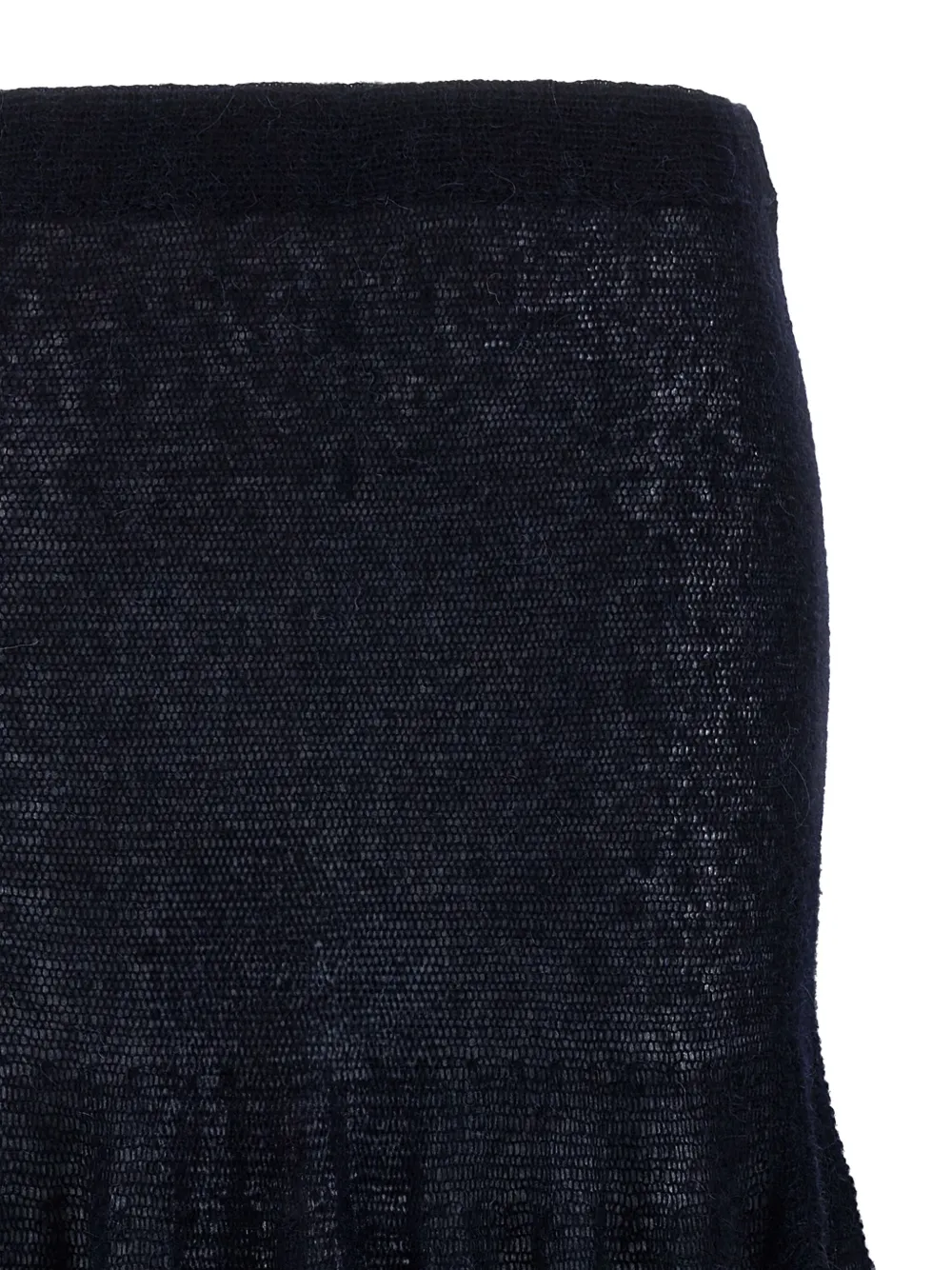 Magda Butrym elastic-waistband flared midi skirt Blauw