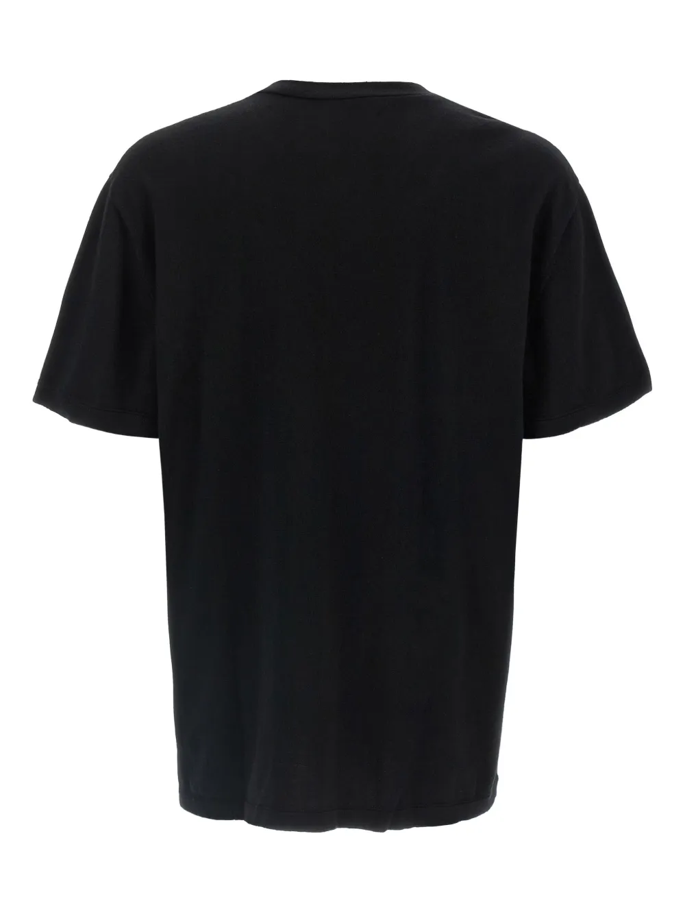 extreme cashmere n°269 Rik T-shirt met ronde hals en korte mouwen Zwart