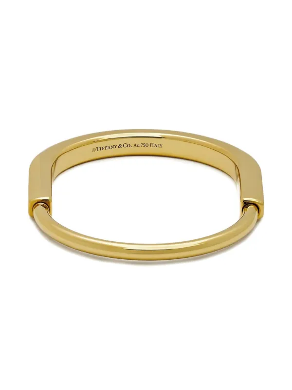 Tiffany & Co. Lock ブレスレット M 18Kイエローゴールド | ゴールド