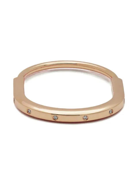 Tiffany & Co. Pre-Owned 18K rose gold  Lock diamond bangle bracelet