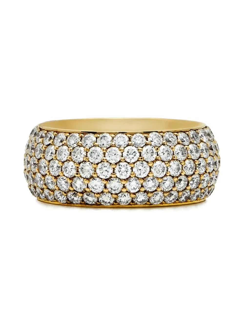 18K yellow gold diamond ring