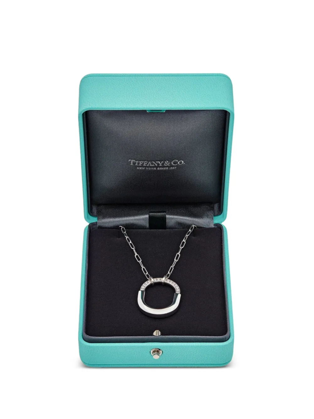 専用】TIFFANY ダイヤモンド　ホワイトゴールド ネックレス Tiffany & Co. Lock ダイヤモンド ネックレス M 18Kホワイト