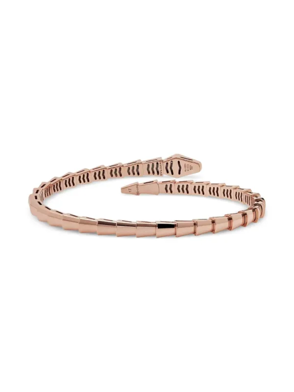 Bvlgari 18K Rose Gold Serpenti Viper Diamond Bracelet Pink FARFETCH PH