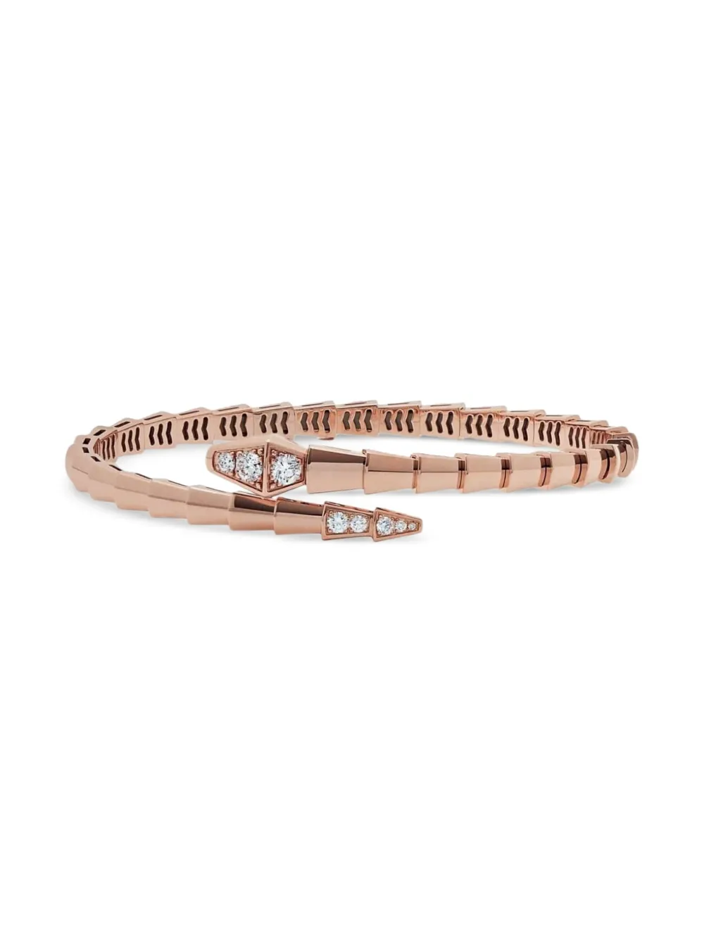 18K rose gold Serpenti Viper diamond bracelet