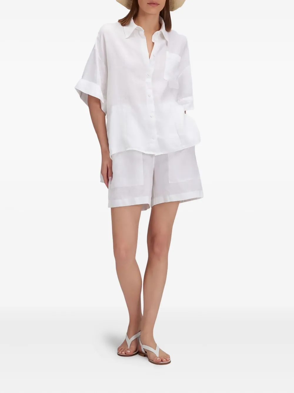 Sundek patch-pocket shirt - Wit