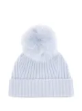 Vanisè ribbed-knit beanie hat - Blue
