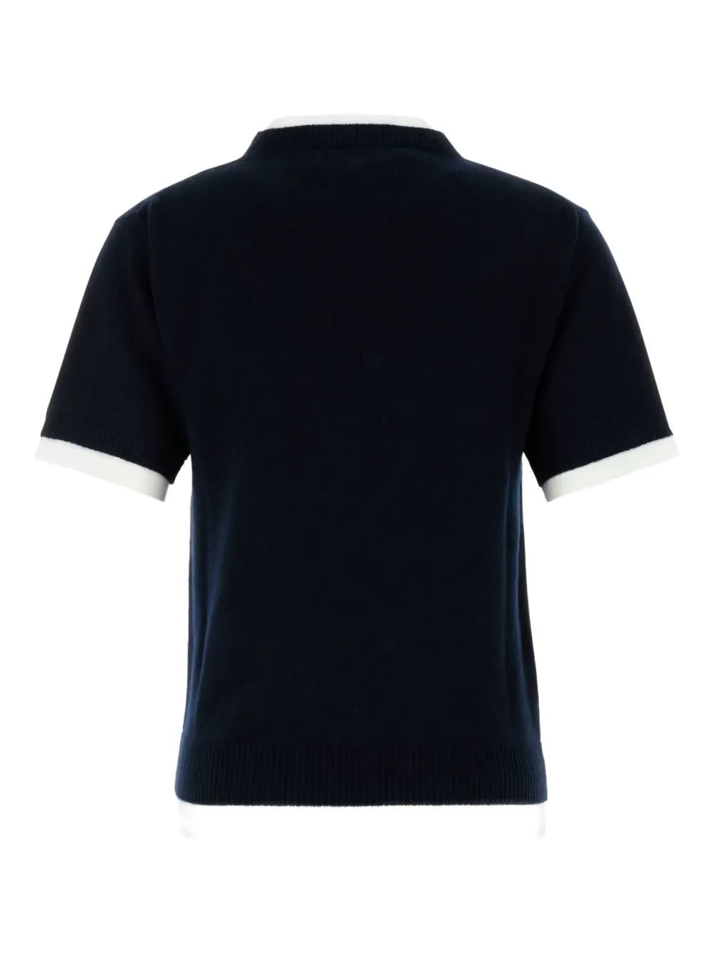 Miu Kasjmier trui met korte mouwen Blauw